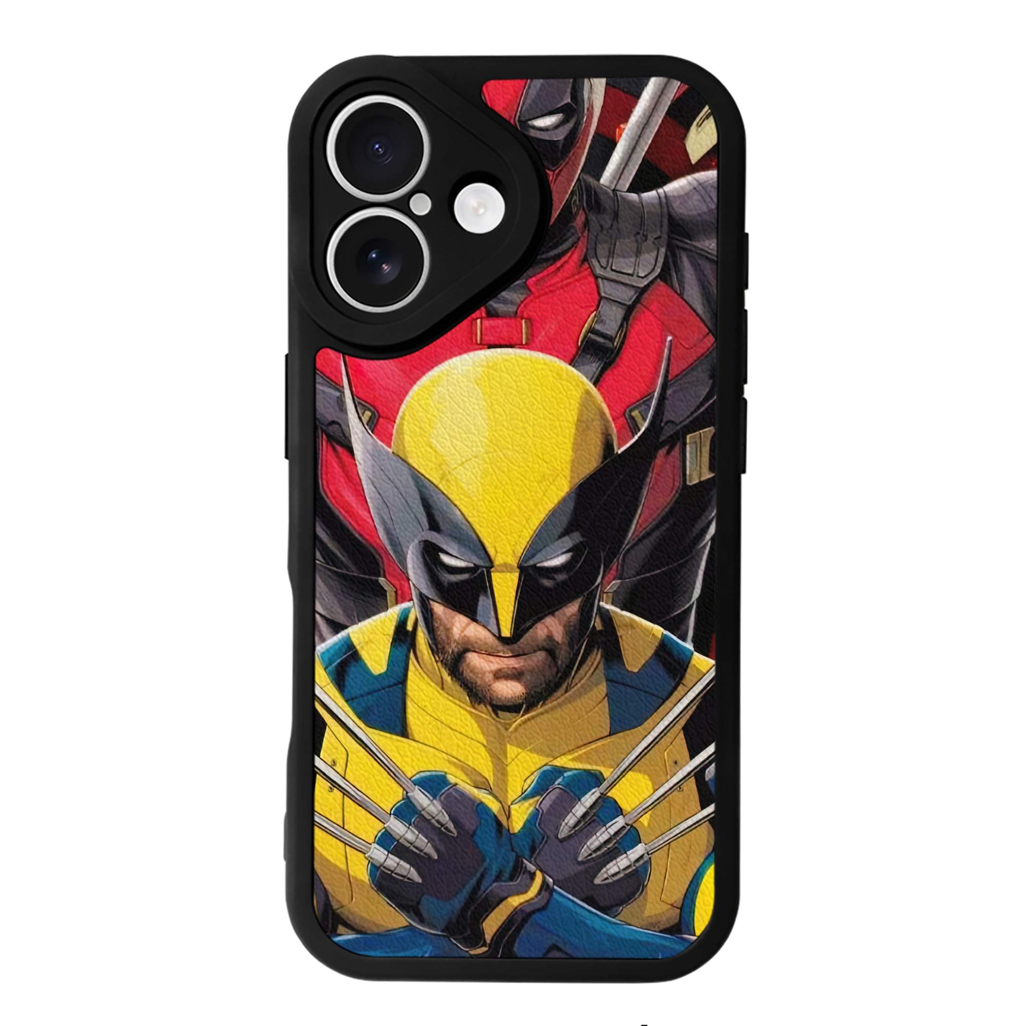 （画像用） Deadpool デッドプール 【iPhone 16シリーズ対応】シリコンスマホケース（レザー調） 材質：シリコン